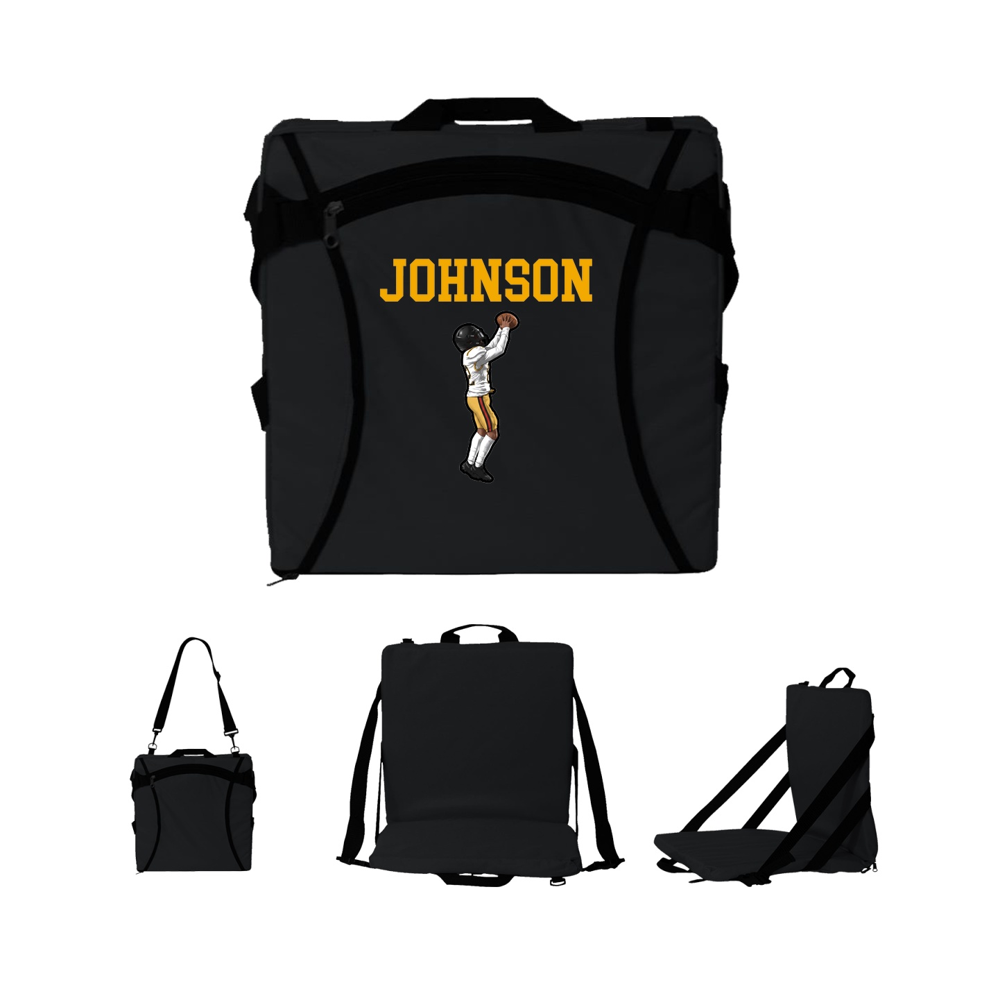 Folding Stadium Seat — Shirsey in Black