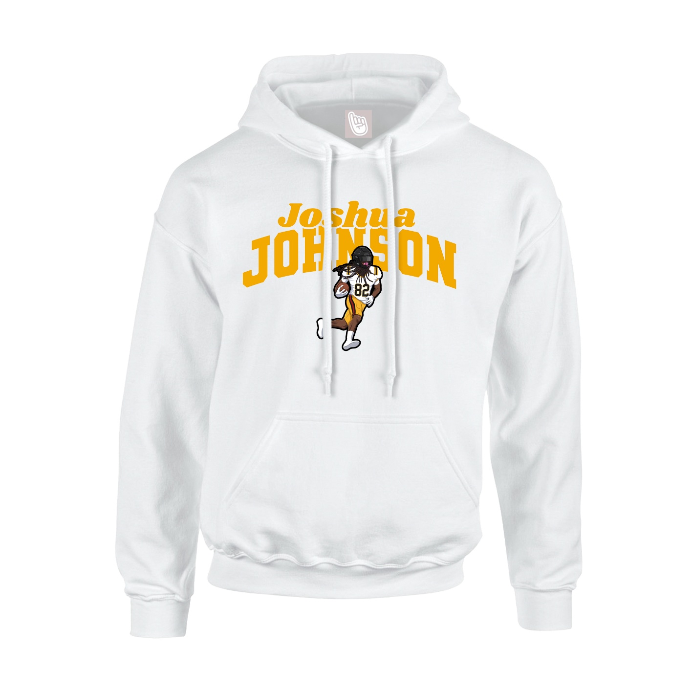 Hoodie — Signature Arch in White