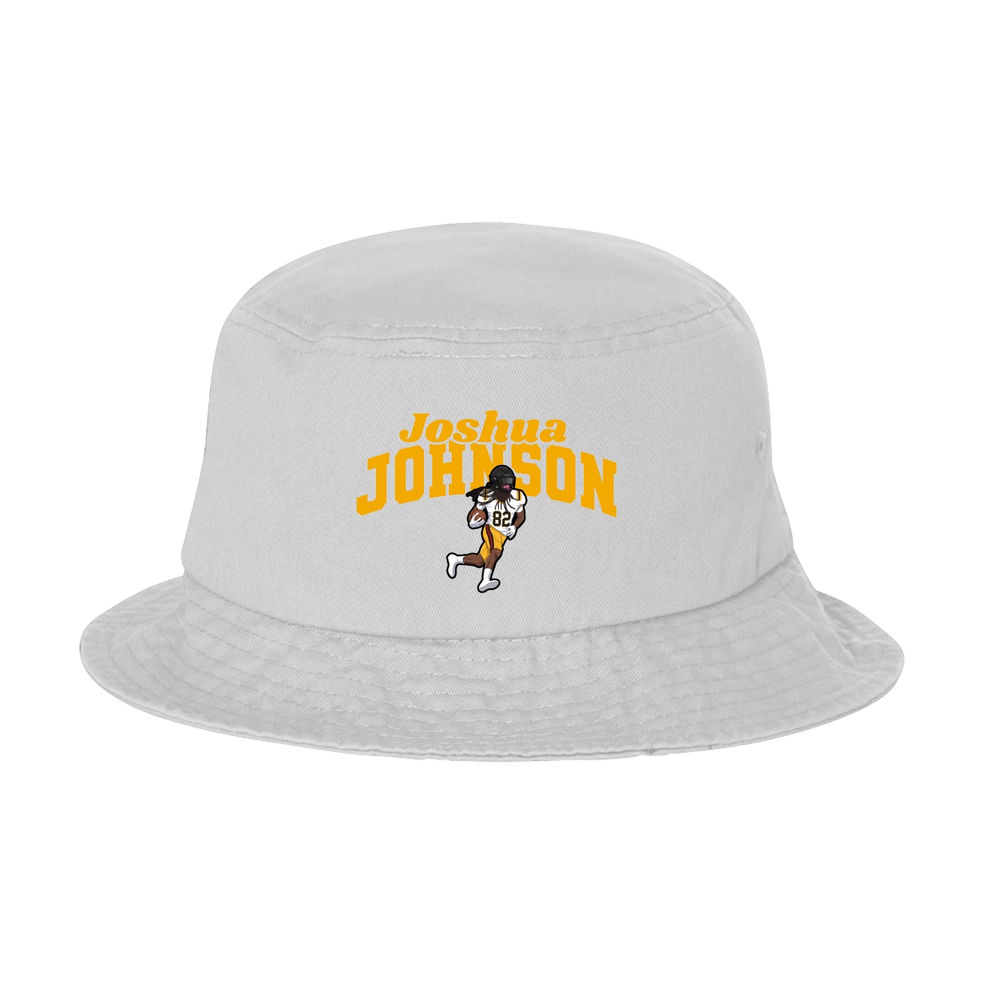 Bucket Cap — Signature Arch in White