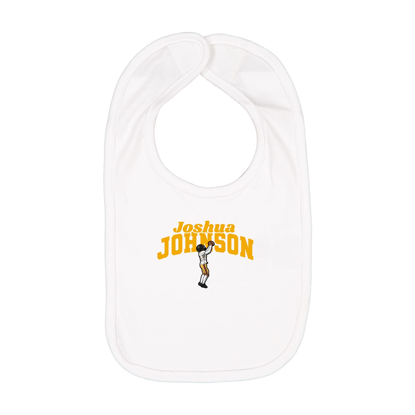 Infant Bib — Signature Arch in White