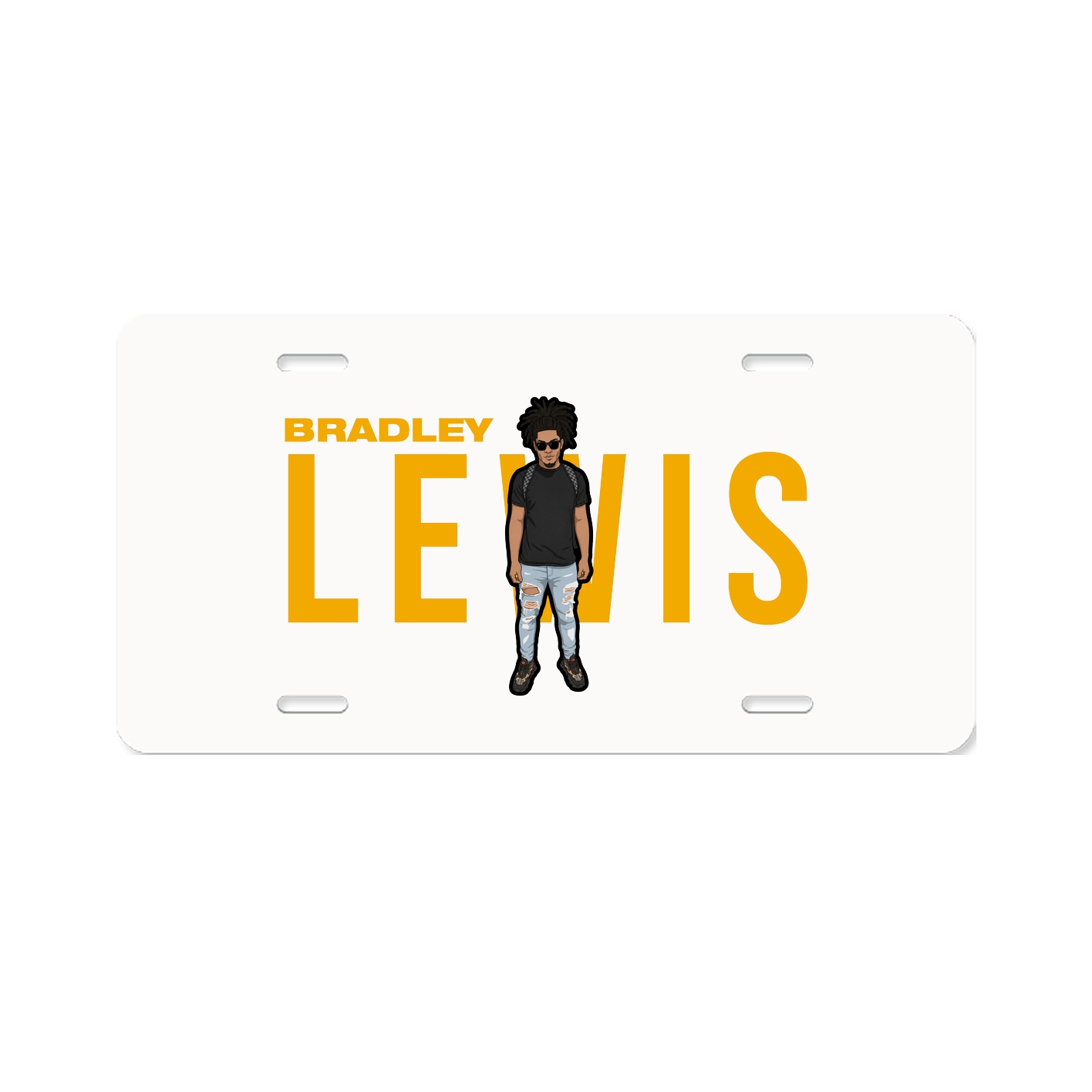 License Plate — Player Name in Classic