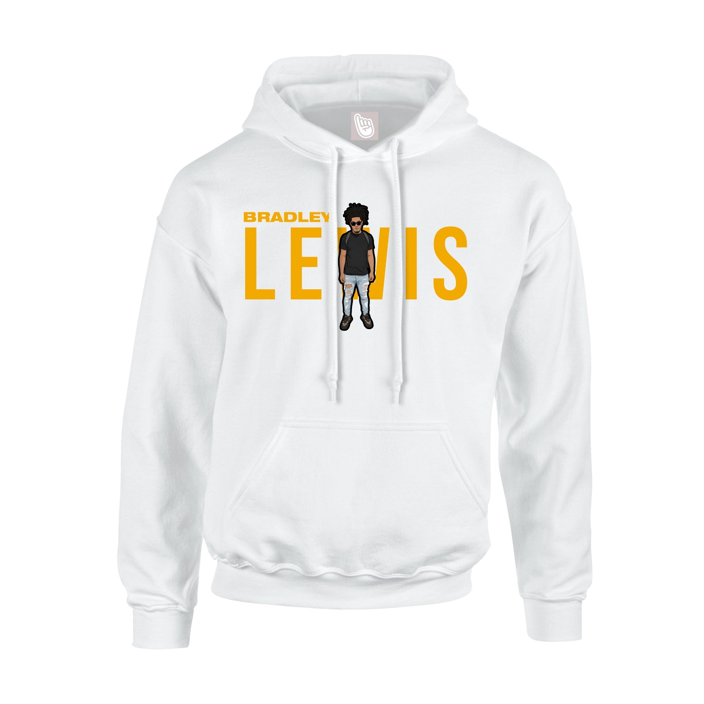 Youth Hoodie — Player Name in White
