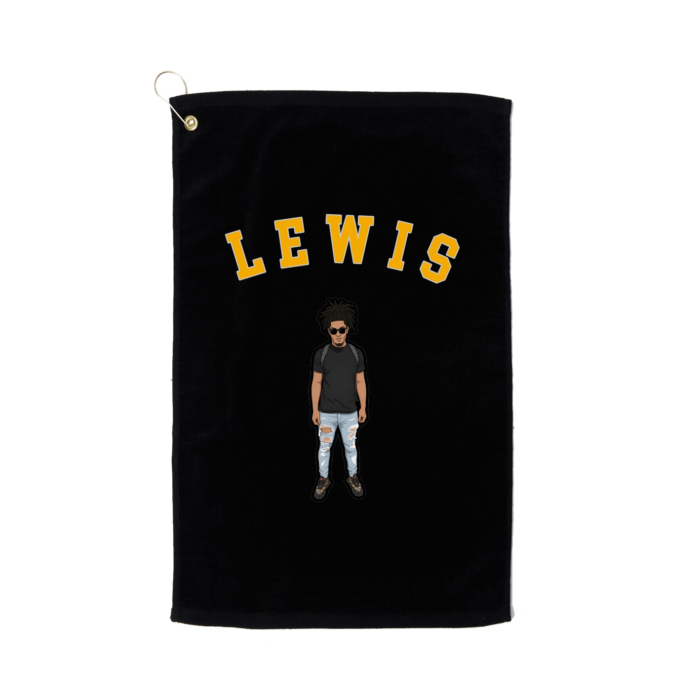 Golf Towel — Shirsey Arch in Black