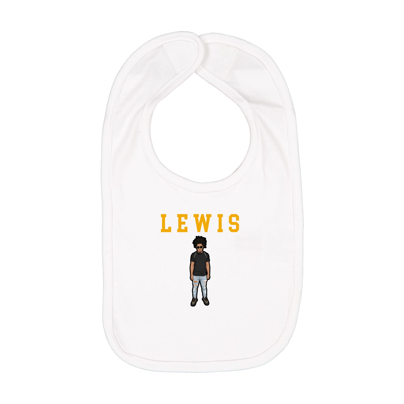 Infant Bib — Shirsey in White