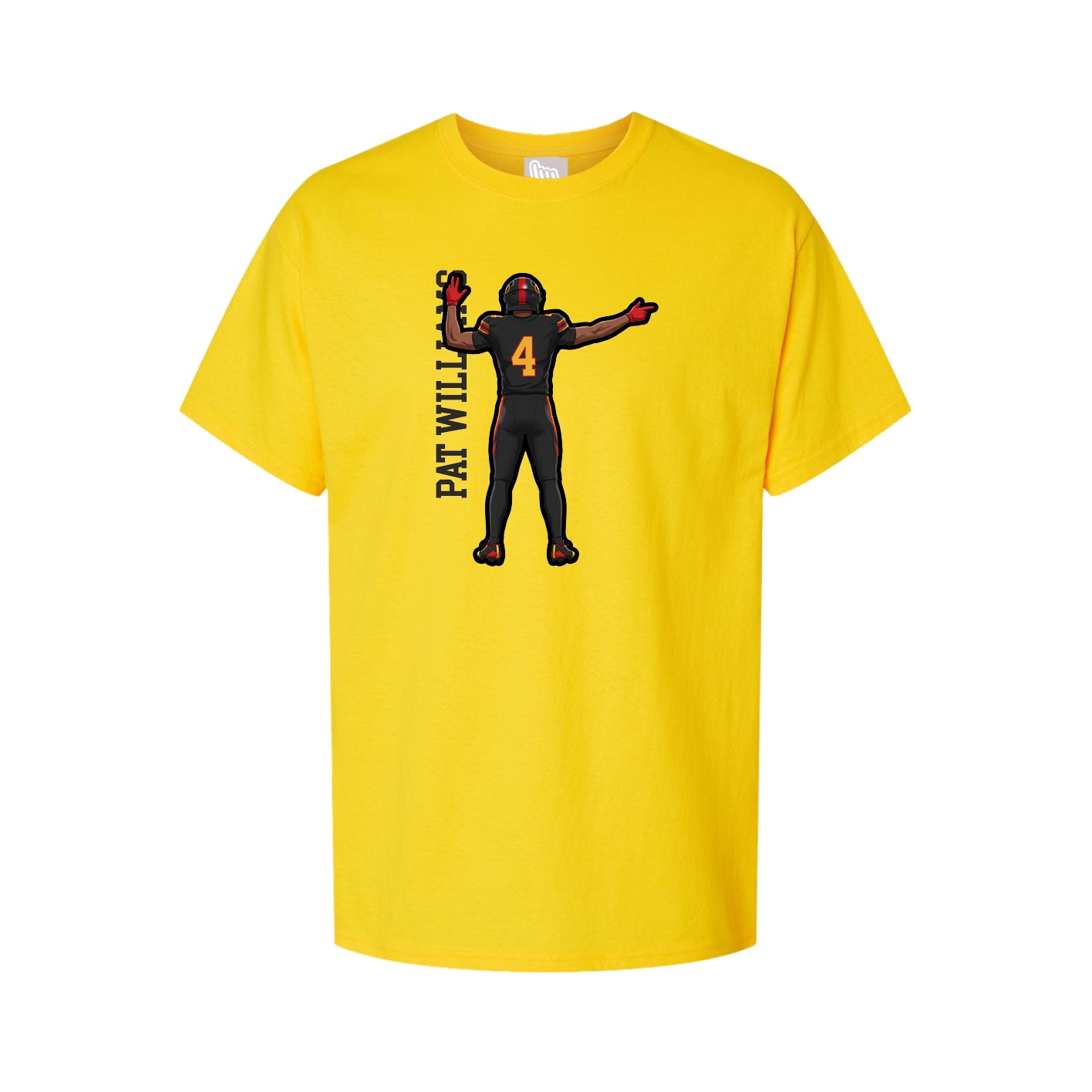 Youth Tee — Name Vertical in Gold