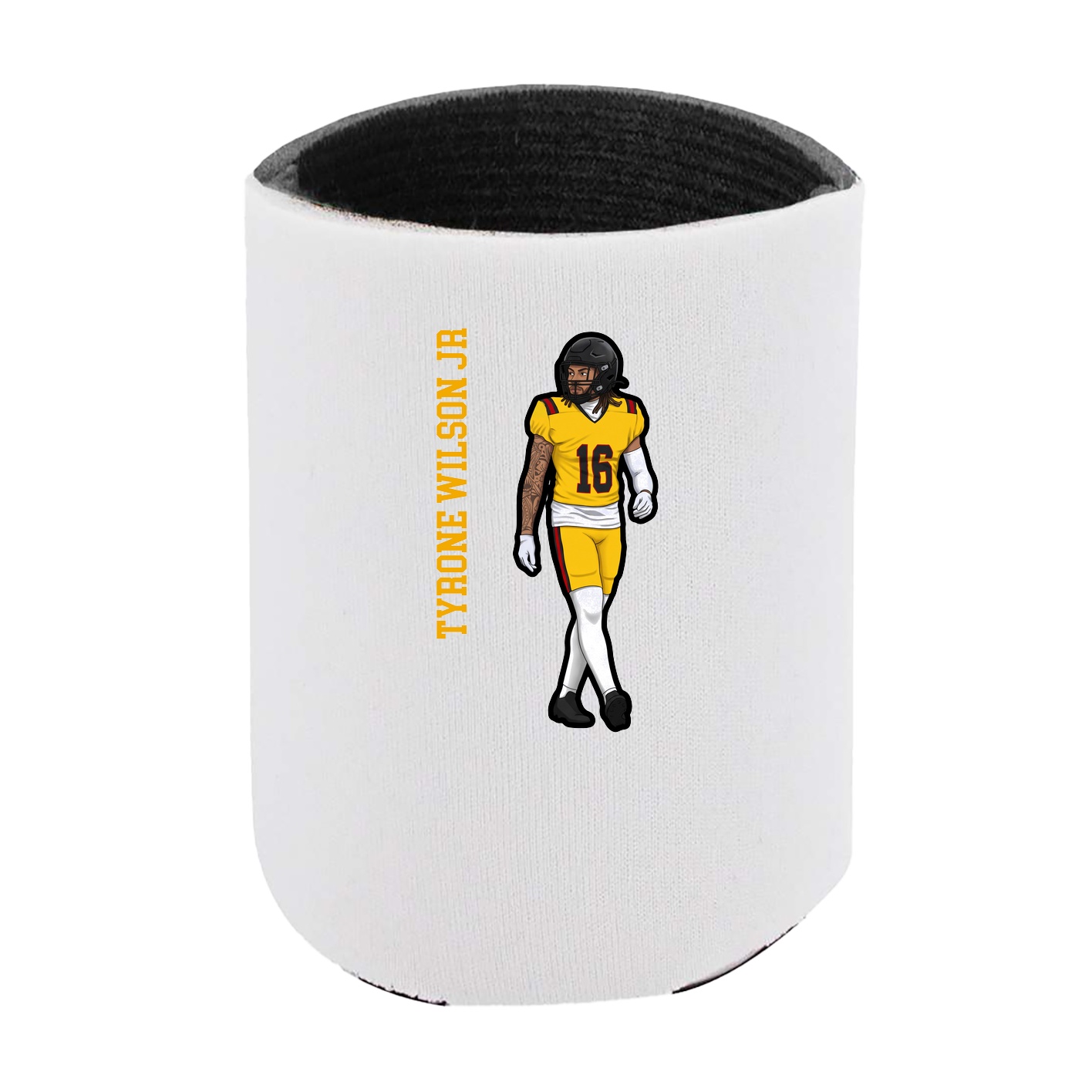 Can Holder — Name Vertical in White