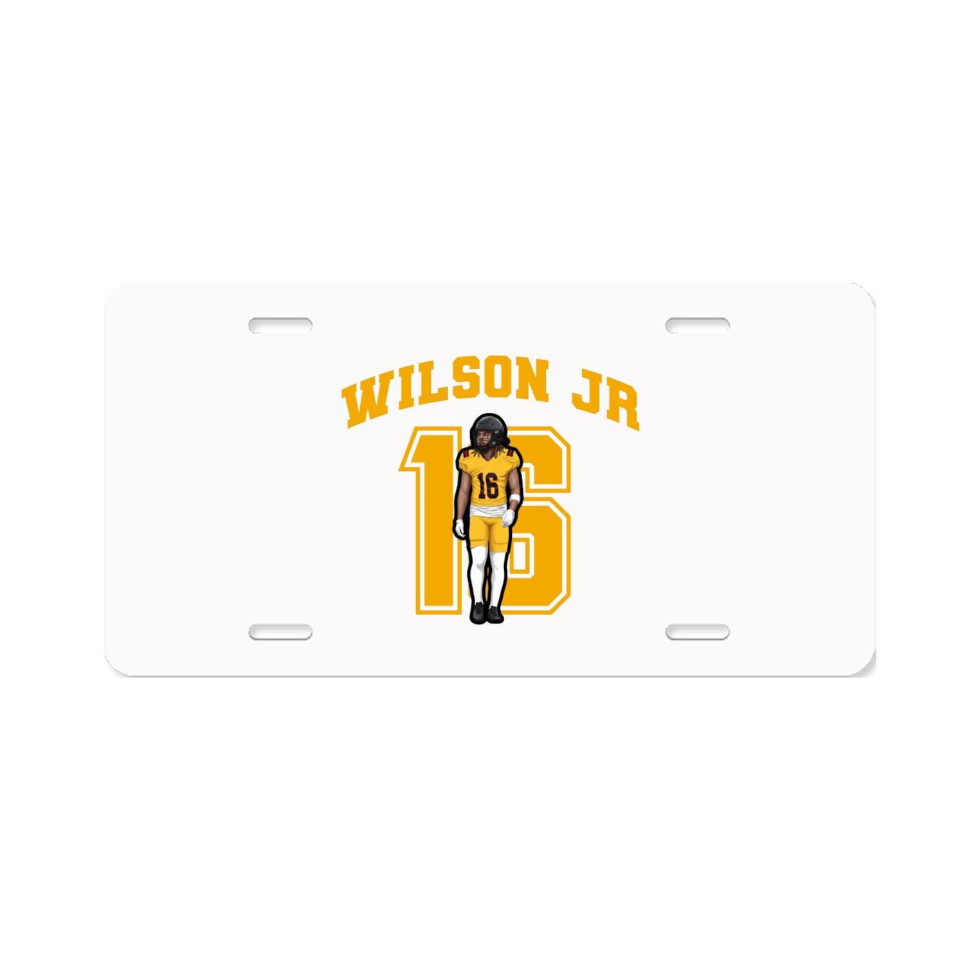 License Plate — Number in Classic