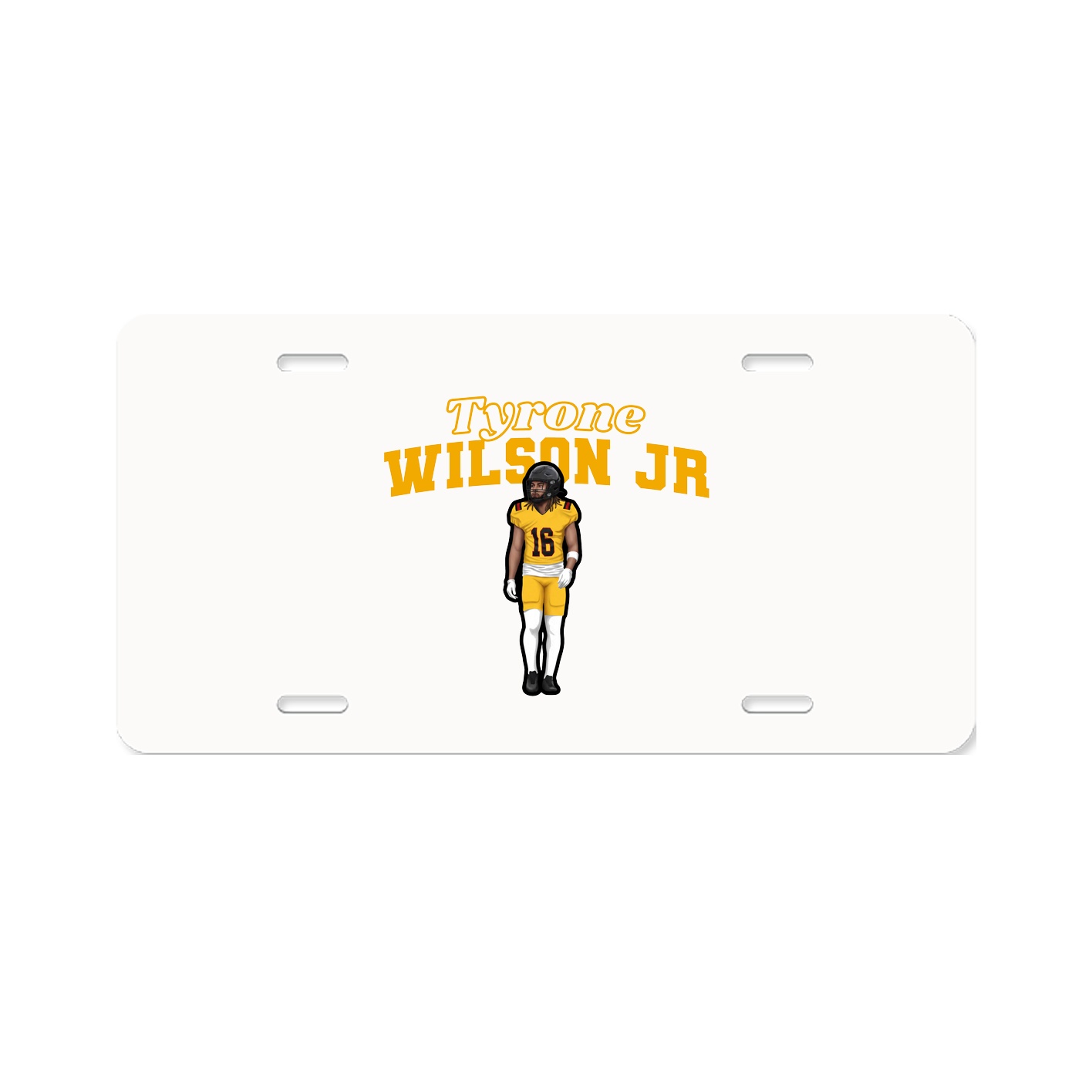 License Plate — Name Arch in Classic