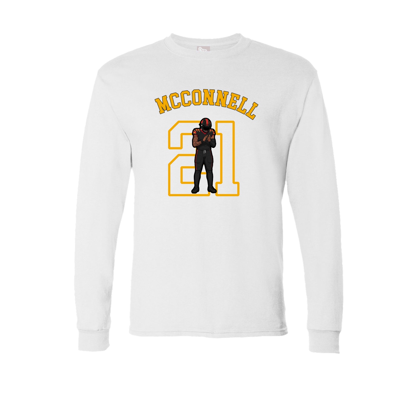 Long Sleeve Tee — Shirsey Arch in White