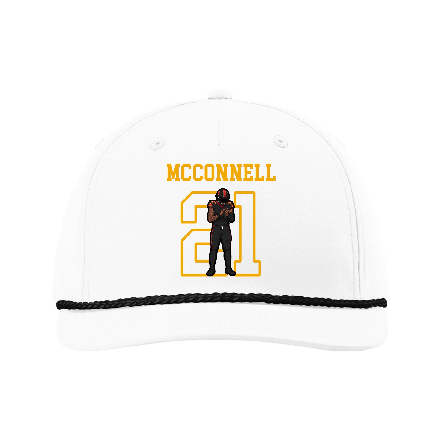 Five-Panel Classic Rope Cap — Shirsey in White