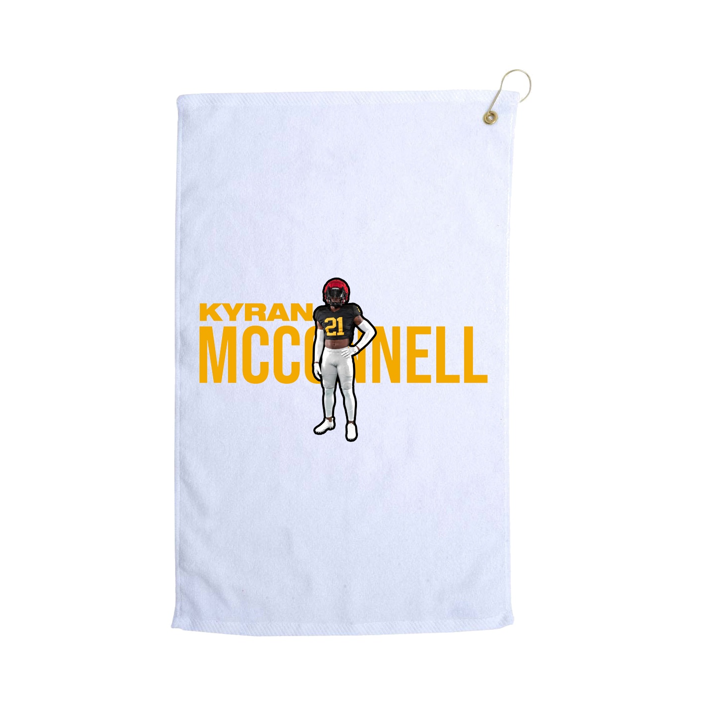 Golf Towel — Player Name in White