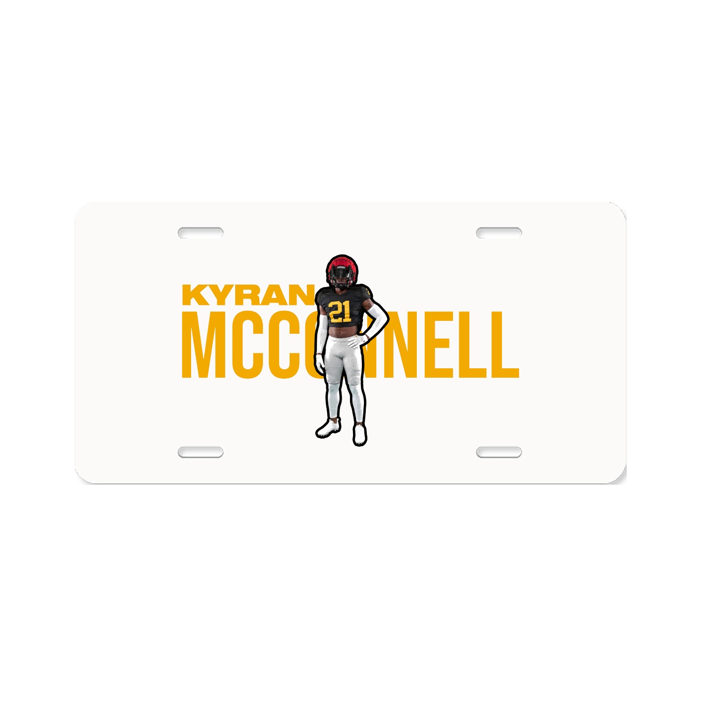 License Plate — Player Name in Classic