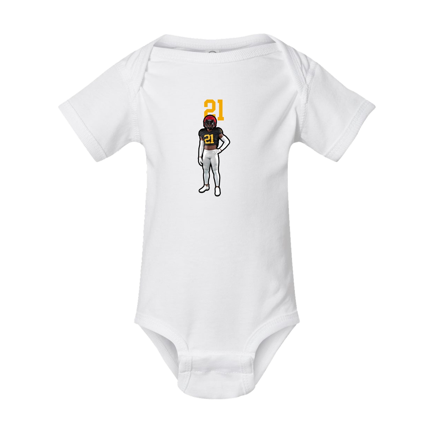 Baby Onesie — Number Top in White