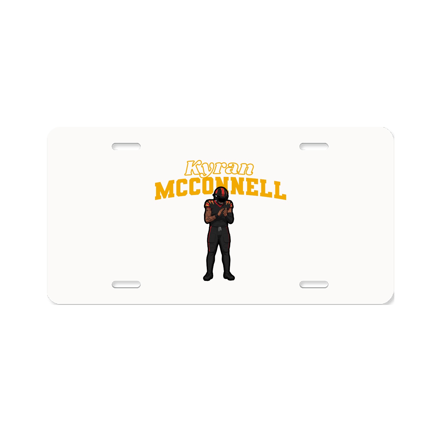 License Plate — Name Arch in Classic