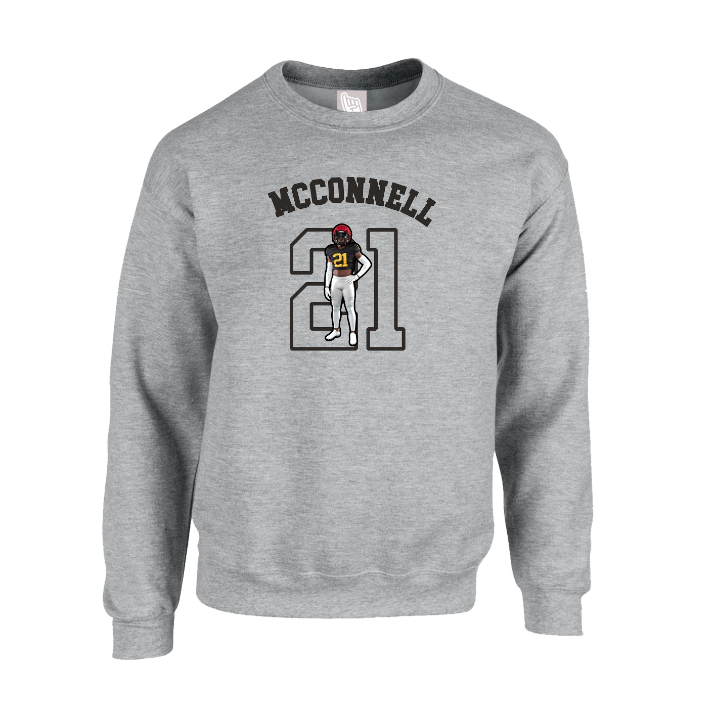 Fleece Crew — Shirsey Arch in Grey
