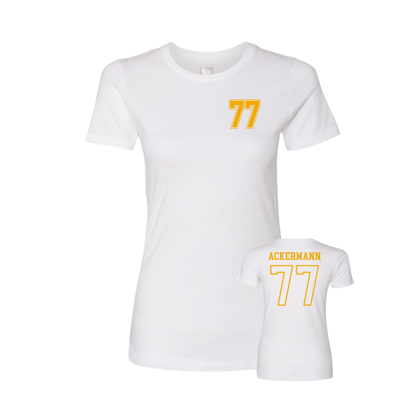 Womens Tee — Chest Back in White