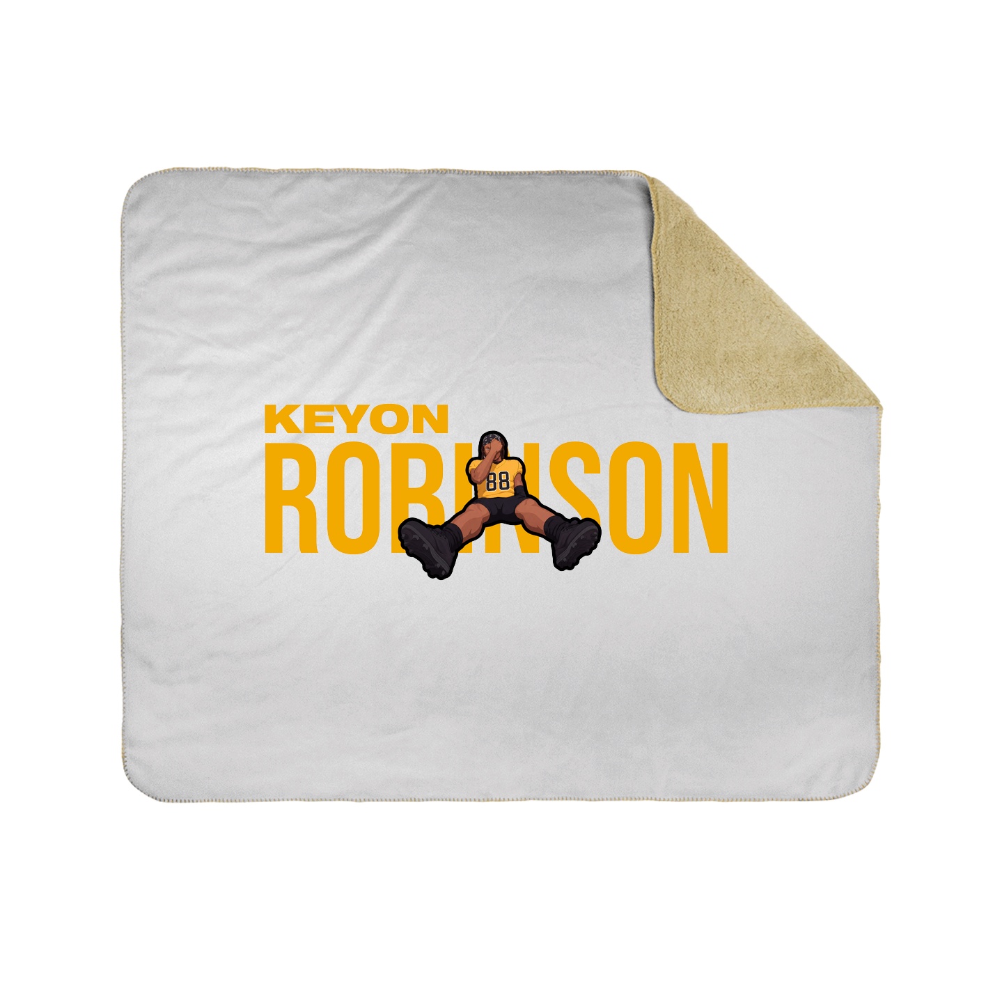 Throw Blanket — Player Name in White