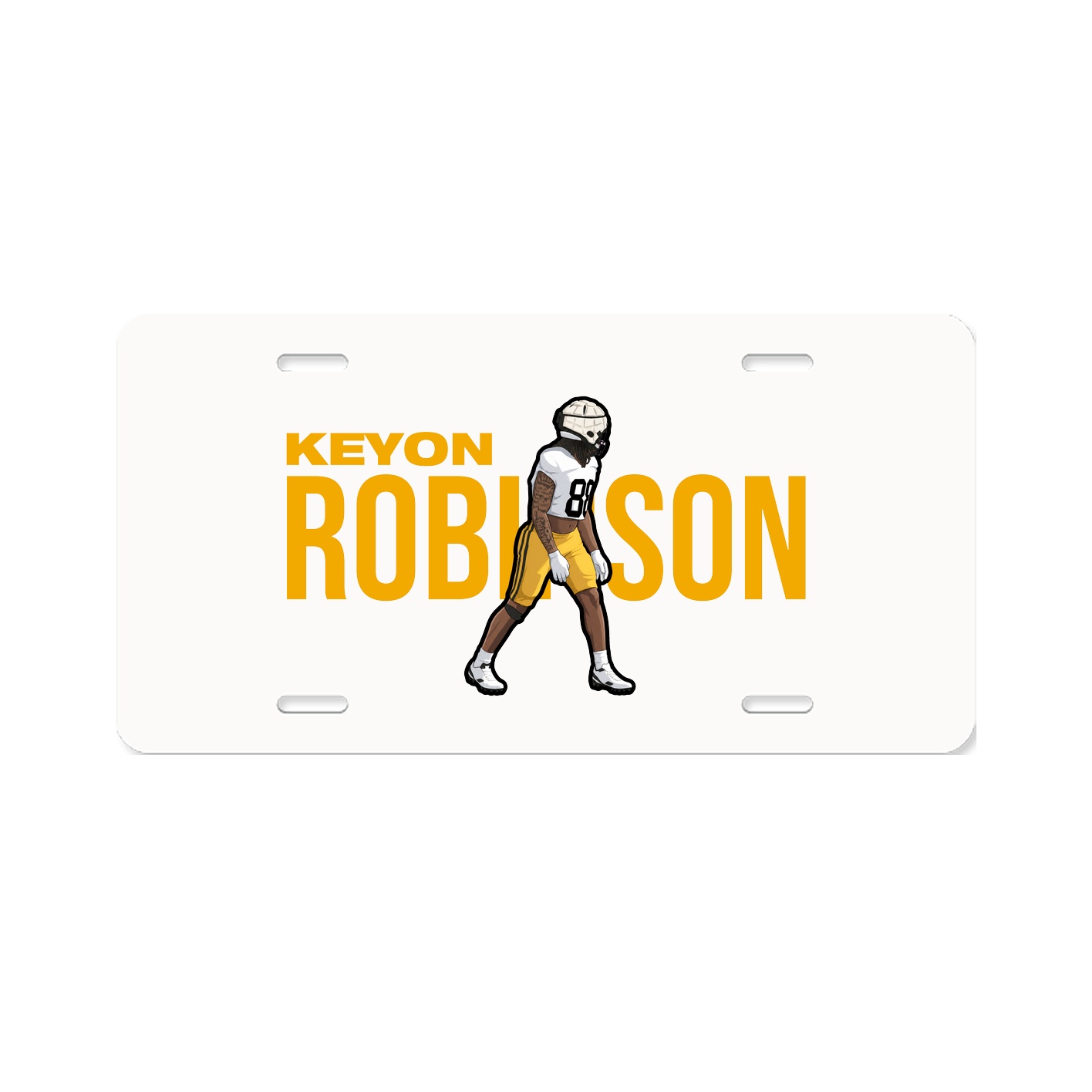 License Plate — Player Name in Classic