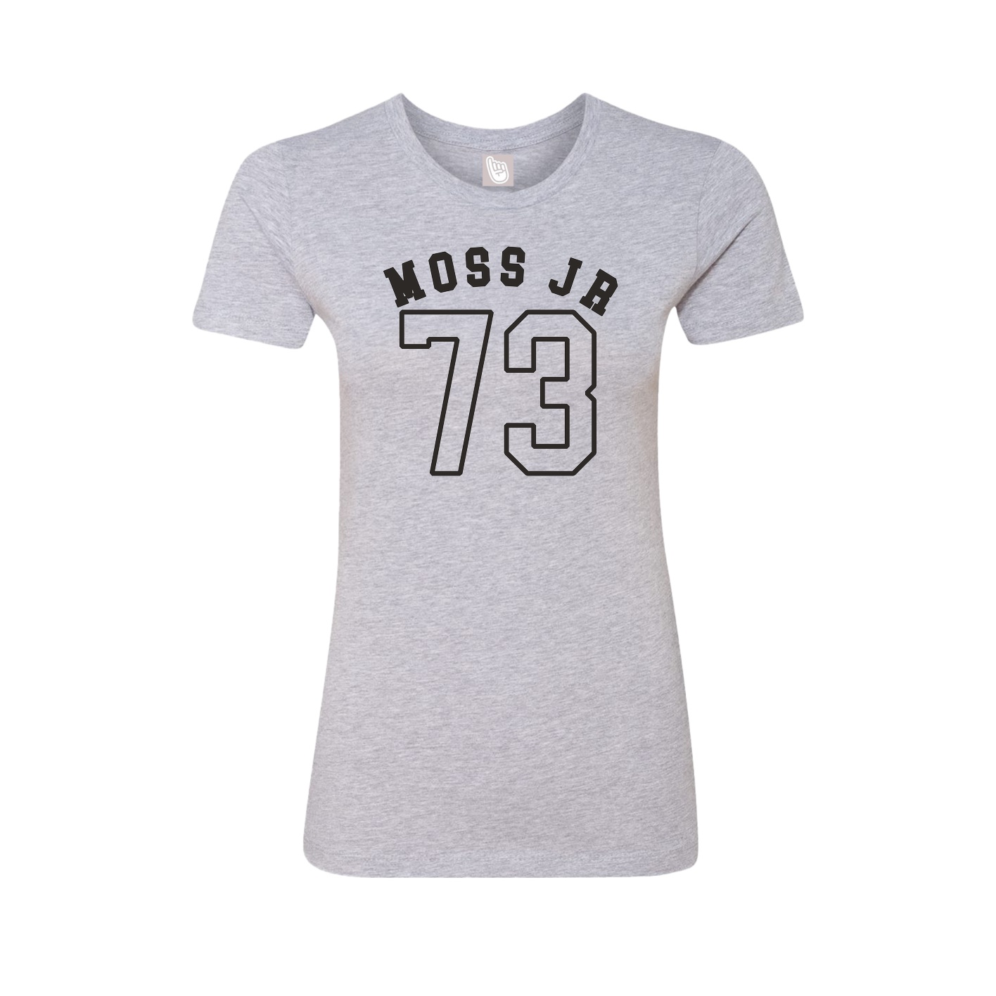 Fitted Women's Tee — Shirsey Arch in Grey