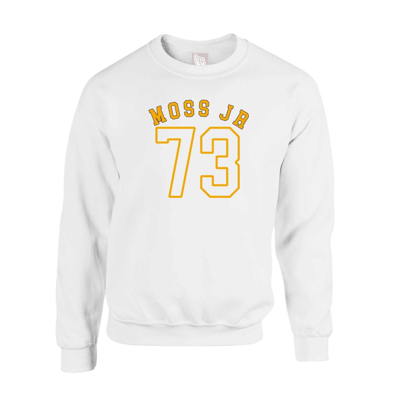 Fleece Crew — Shirsey Arch in White