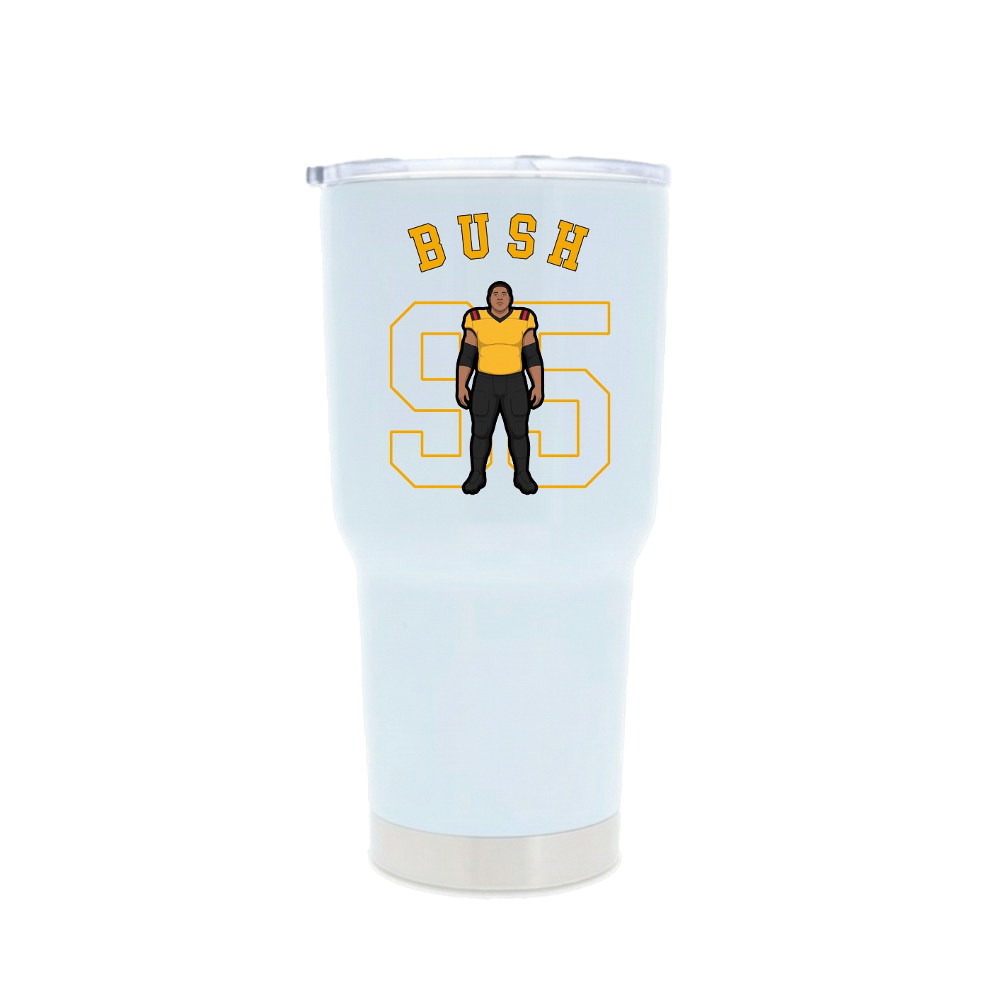 30oz Stainless Steel Tumbler — Shirsey Arch in White