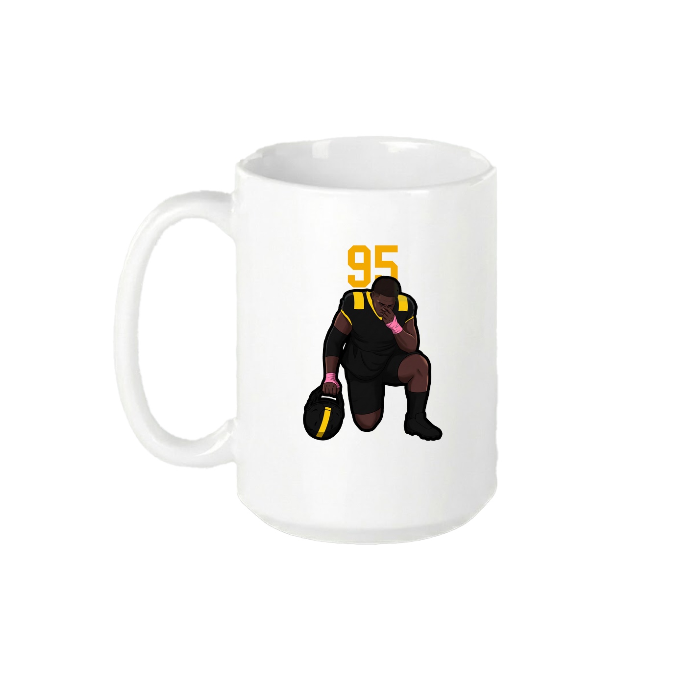 15oz Coffee Mug — Number Top in White