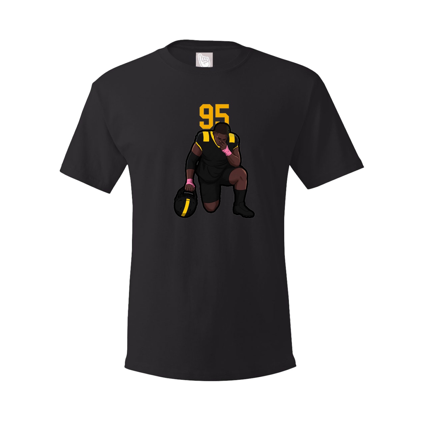 Youth Tee — Number Top in Black