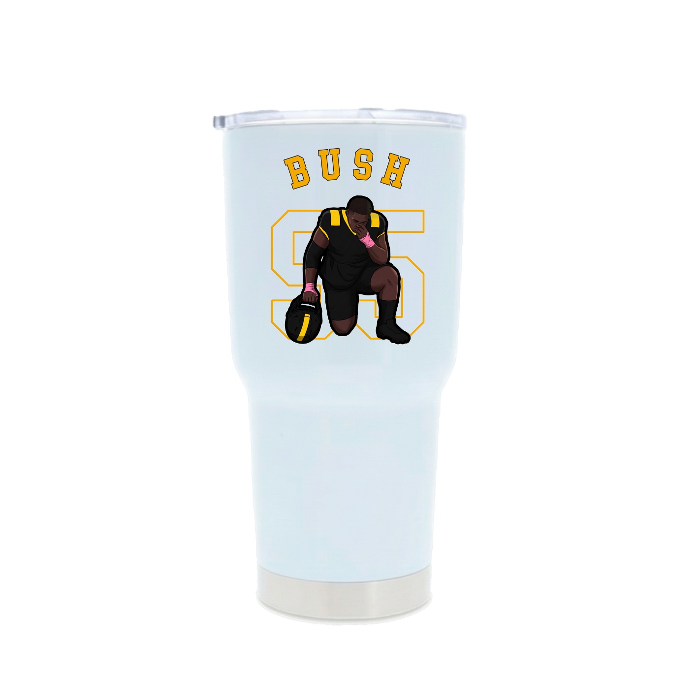 30oz Stainless Steel Tumbler — Shirsey Arch in White