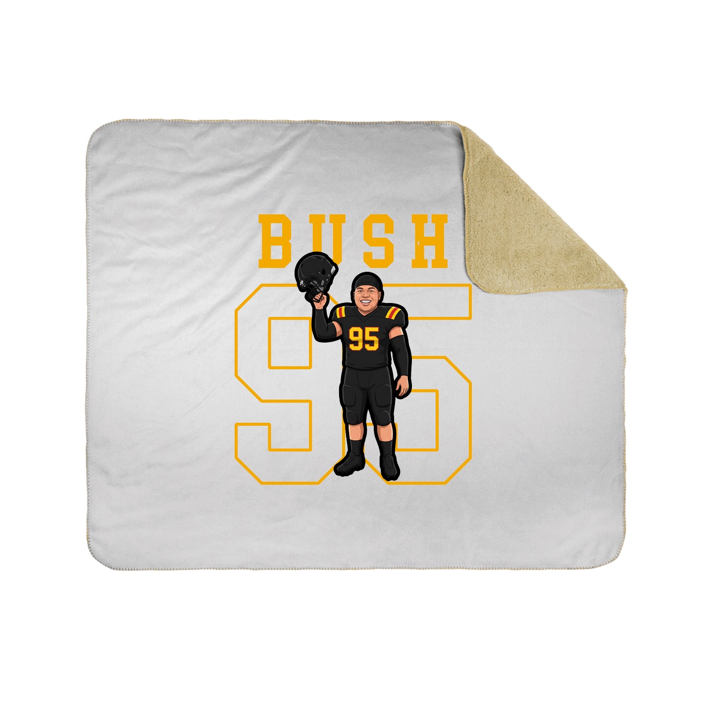 50x60 Sherpa Lined Throw Blanket