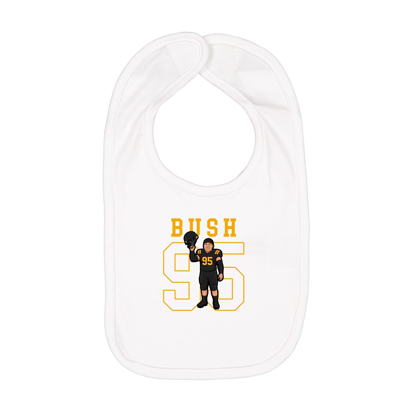 Infant Bib — Shirsey in White