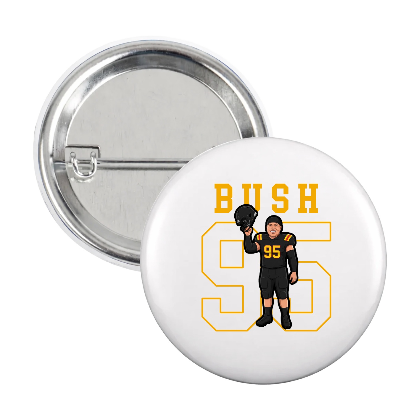 Game Day Button — Shirsey in White