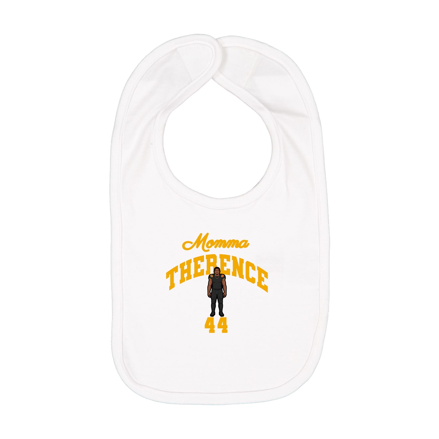 Infant Bib — Mothers Day Arch in White