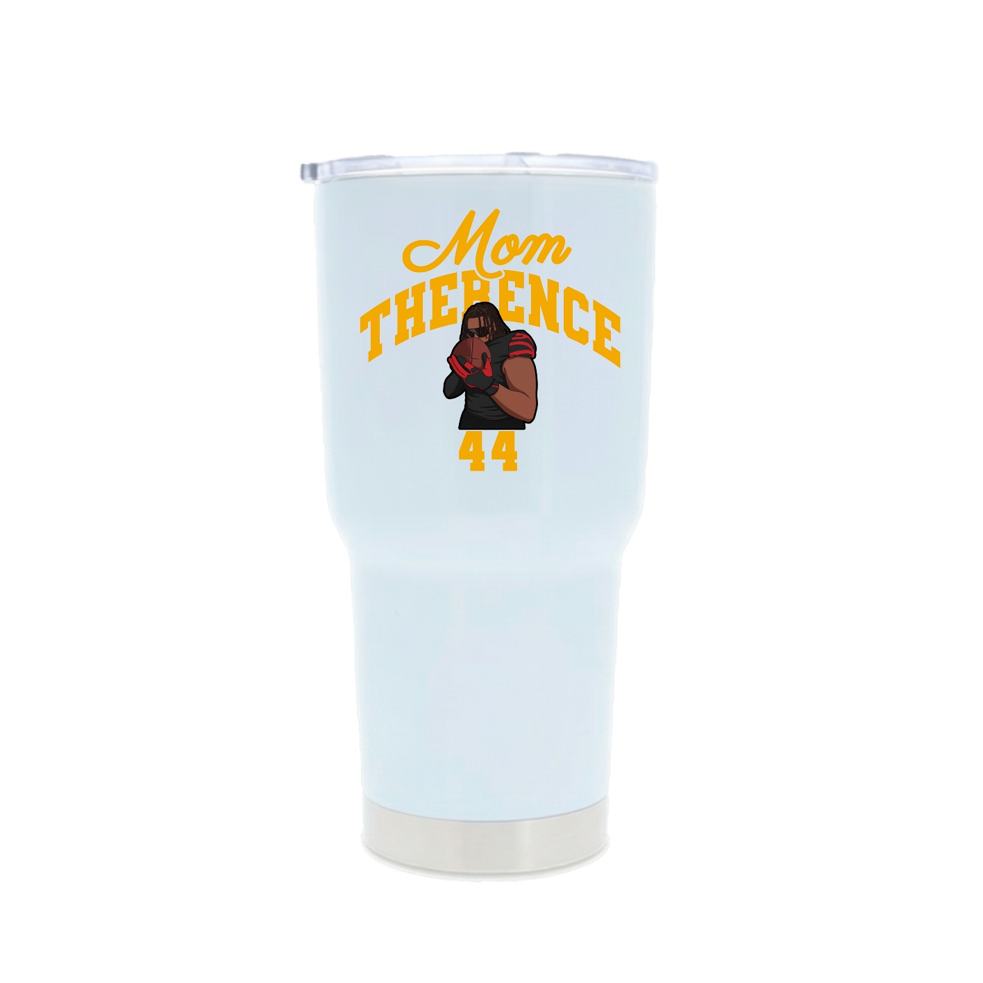 30oz Stainless Steel Tumbler — Mothers Day Arch in White