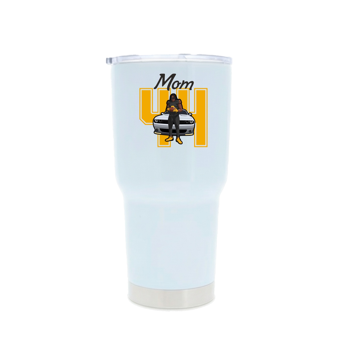 30oz Stainless Steel Tumbler — Mothers Day Shirsey in White