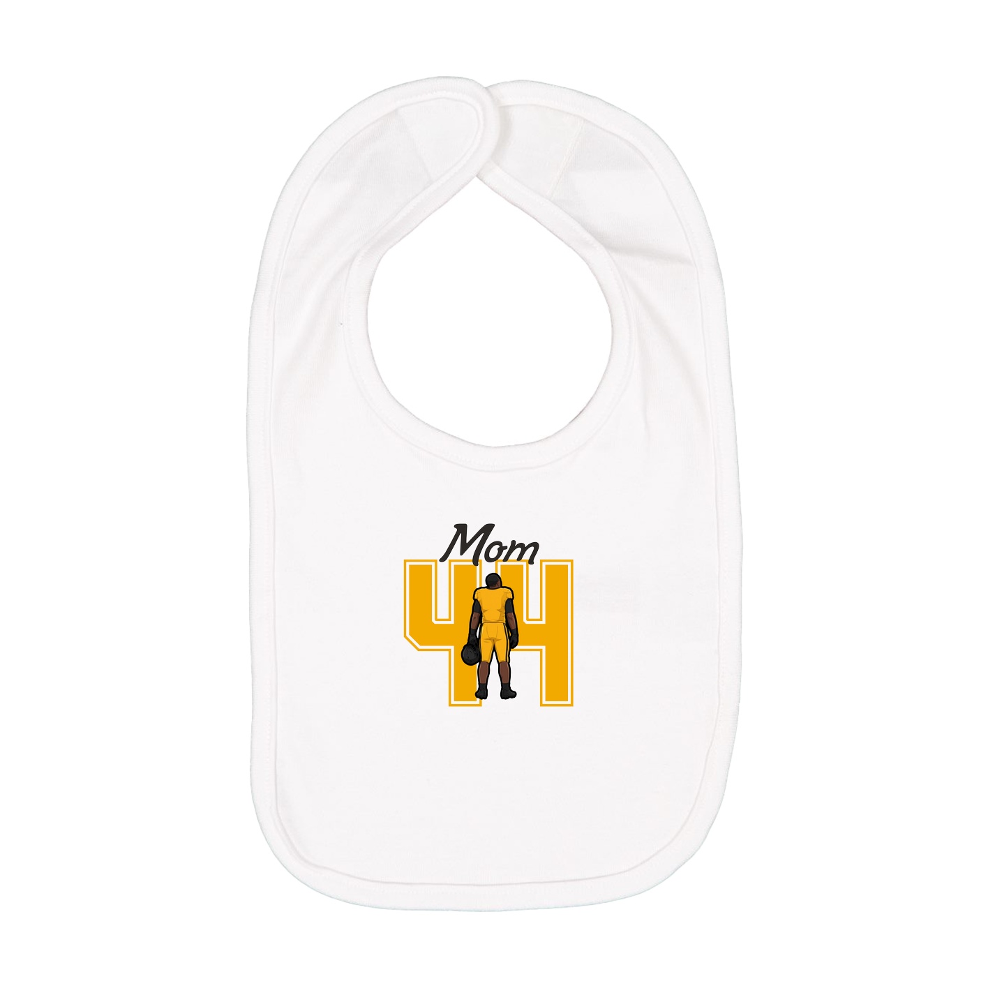 Infant Bib — Mothers Day Shirsey in White