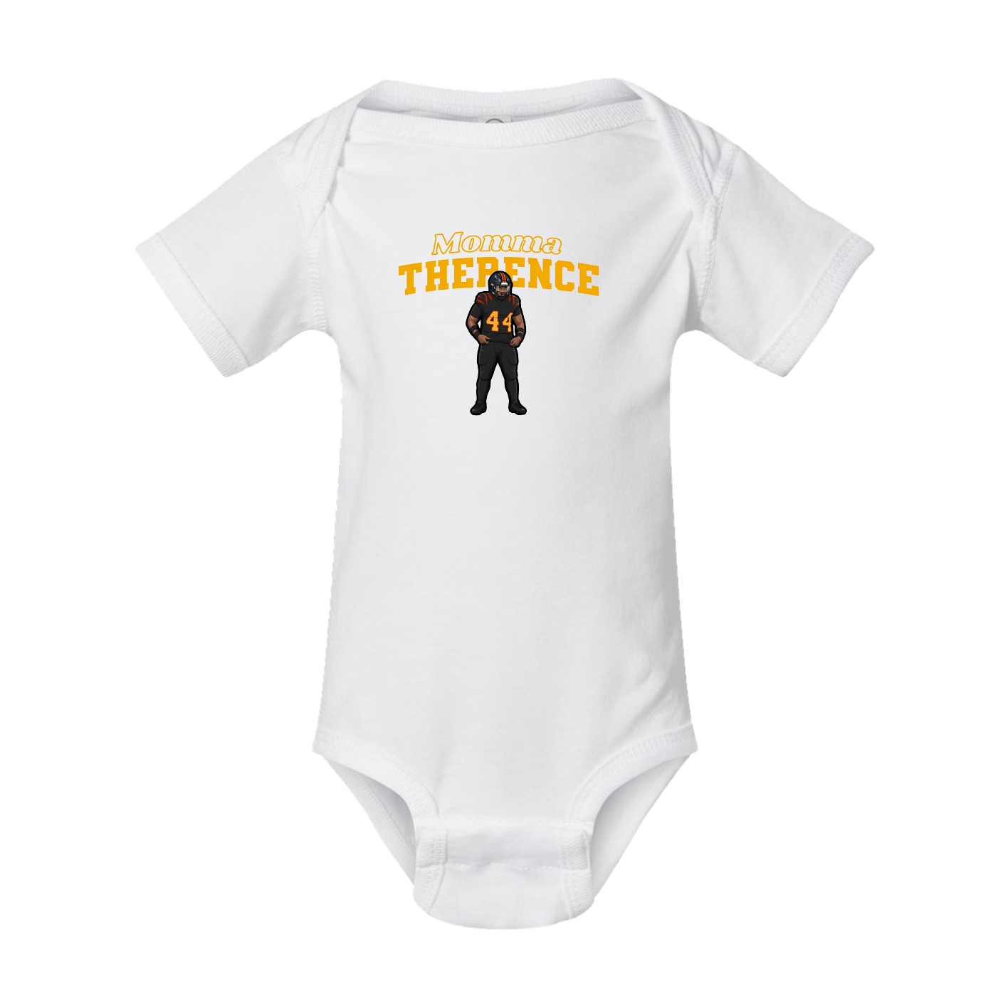Baby Onesie — Mothers Day Block in White