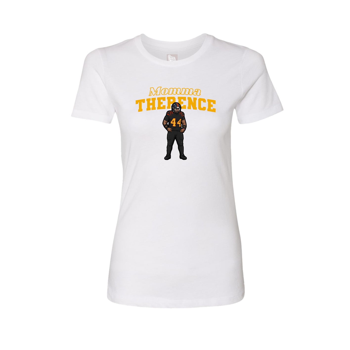 Womens Tee — Mothers Day Block in White