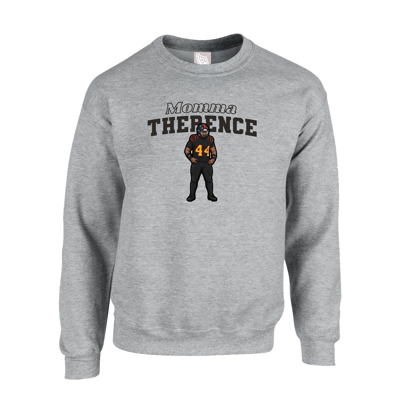 Fleece Crew — Mothers Day Block in Grey
