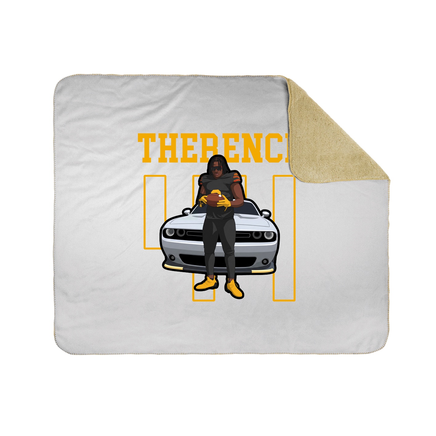 Throw Blanket — Shirsey in White