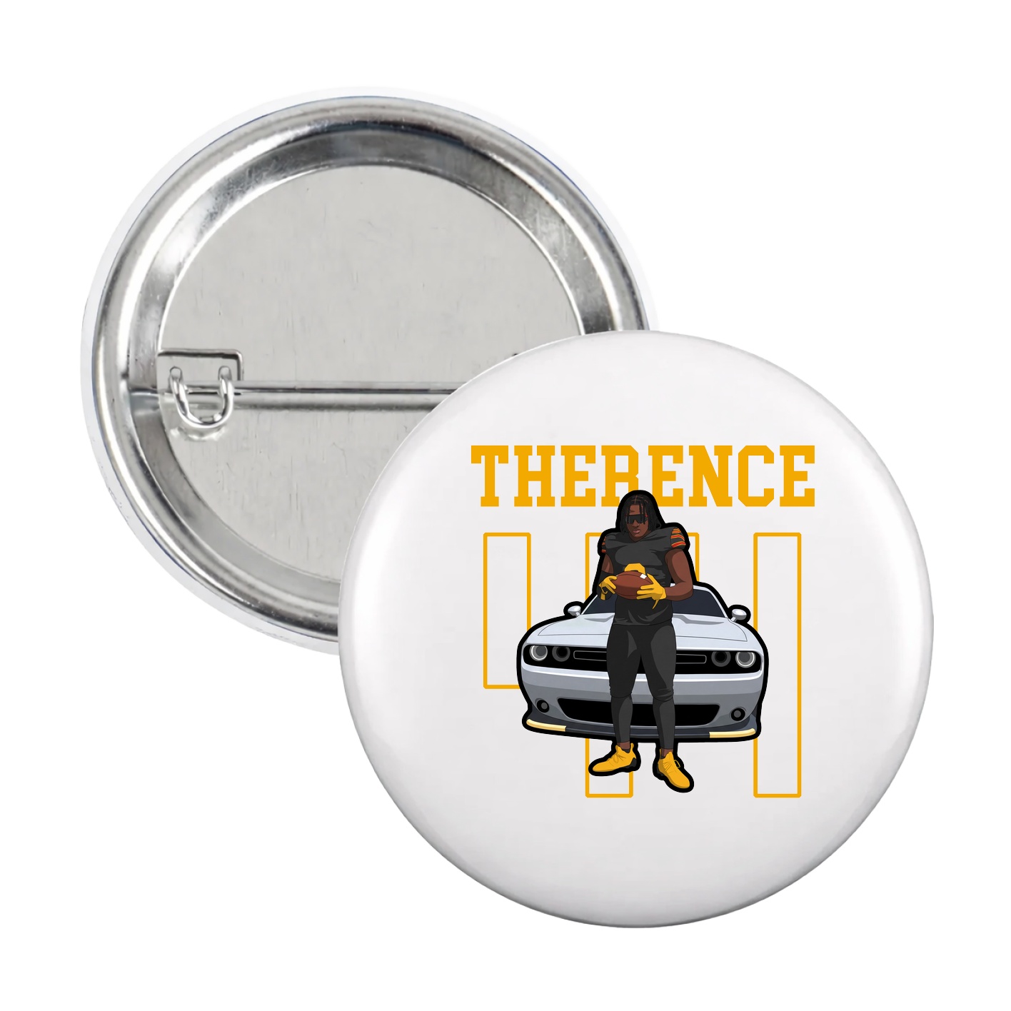 Game Day Button — Shirsey in White