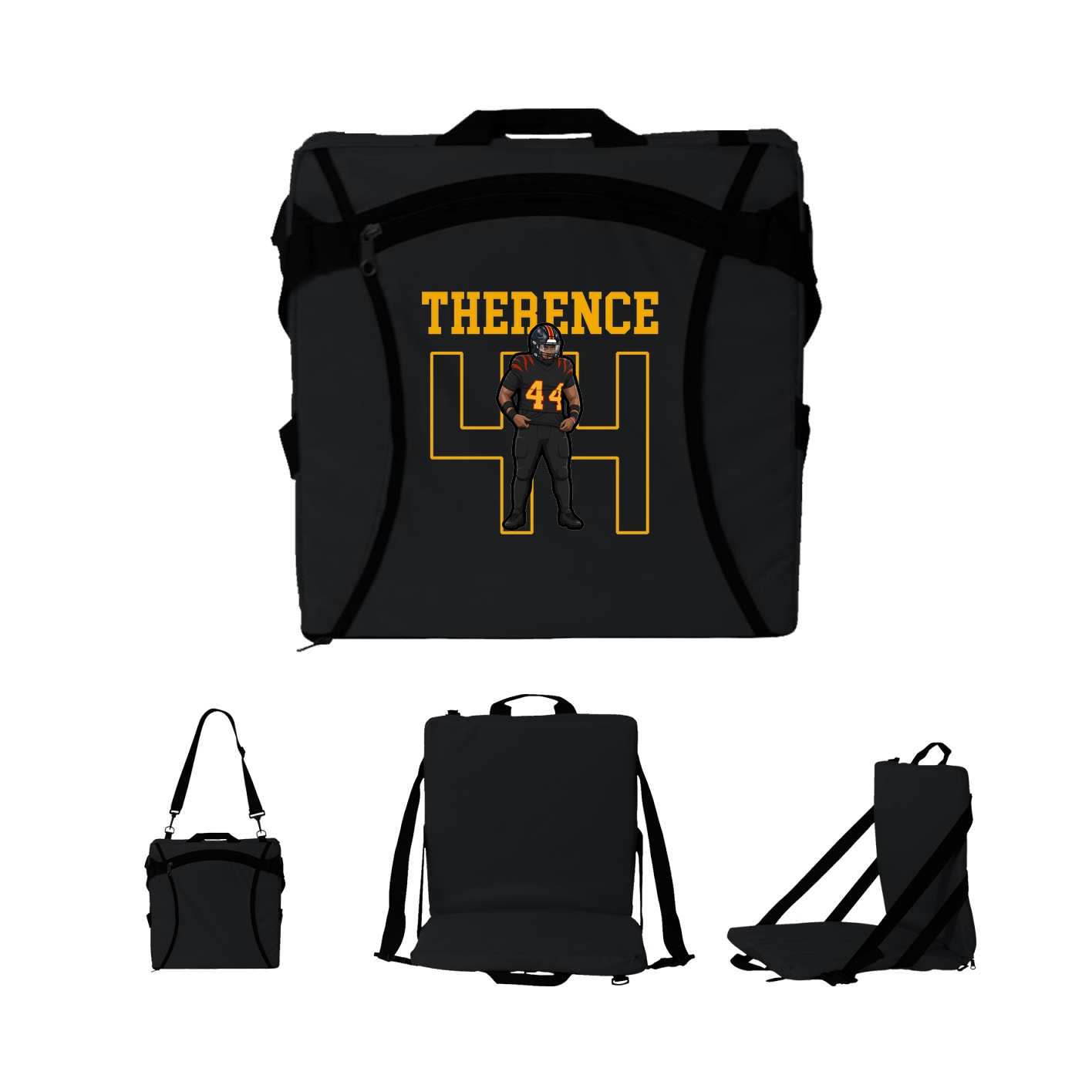 Folding Stadium Seat — Shirsey in Black