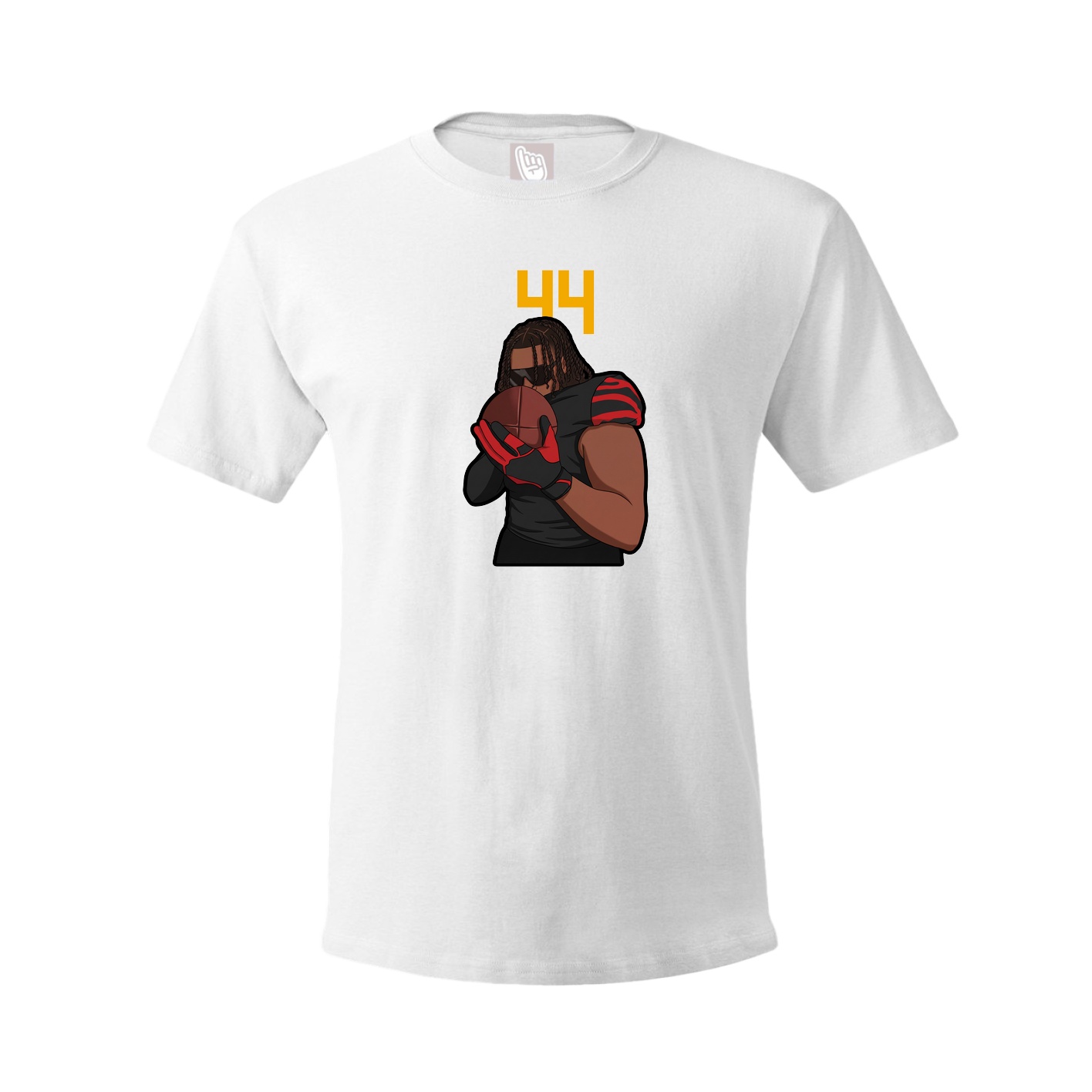 Youth Tee — Number Top in White