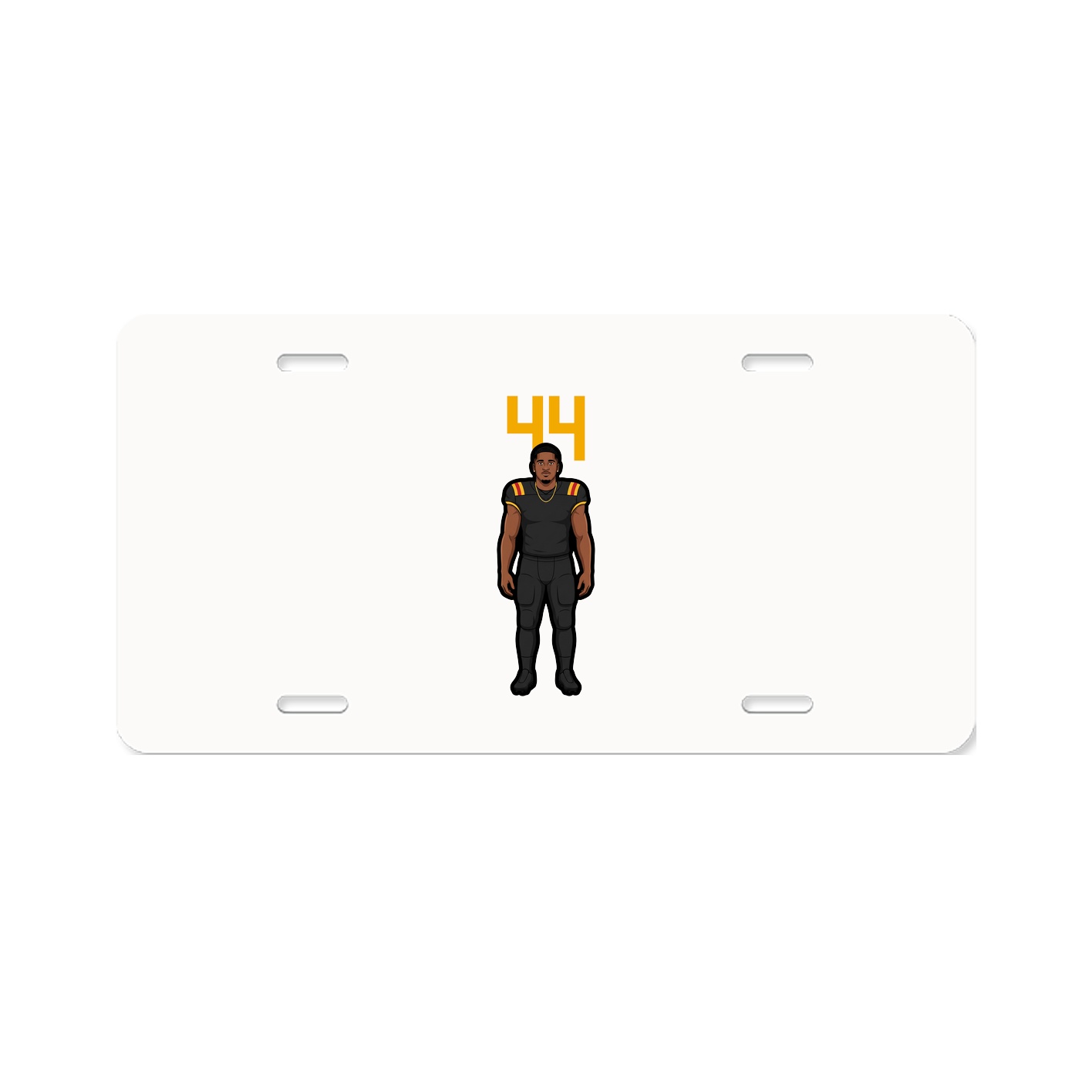 License Plate — Number Top in Classic
