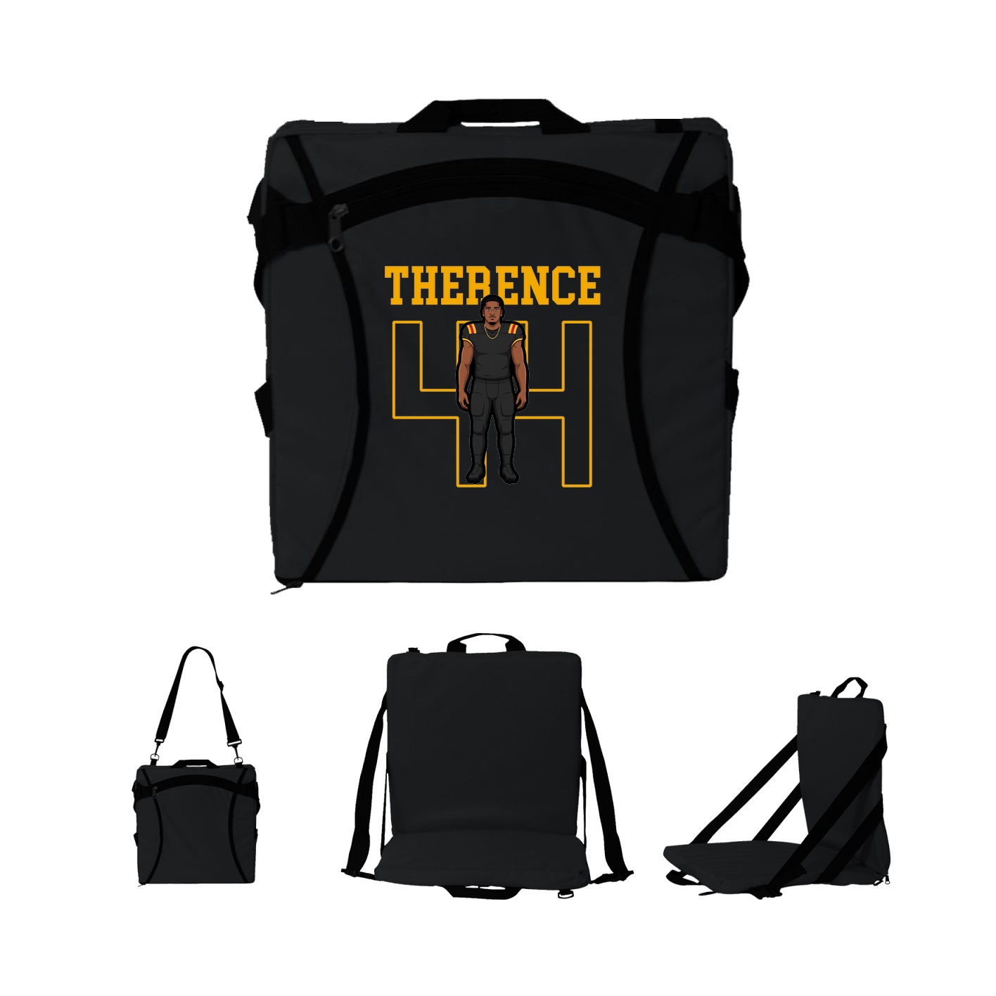 Folding Stadium Seat — Shirsey in Black