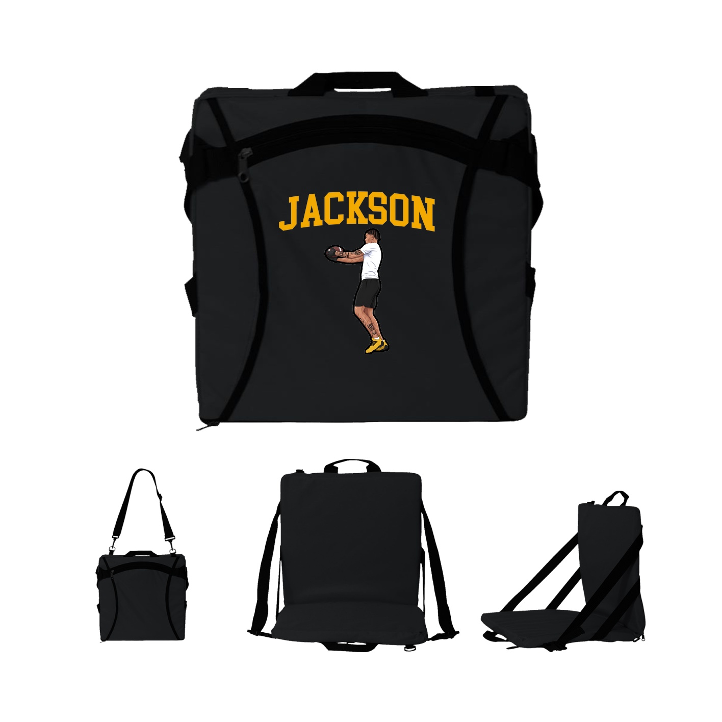 Folding Stadium Seat — Shirsey in Black