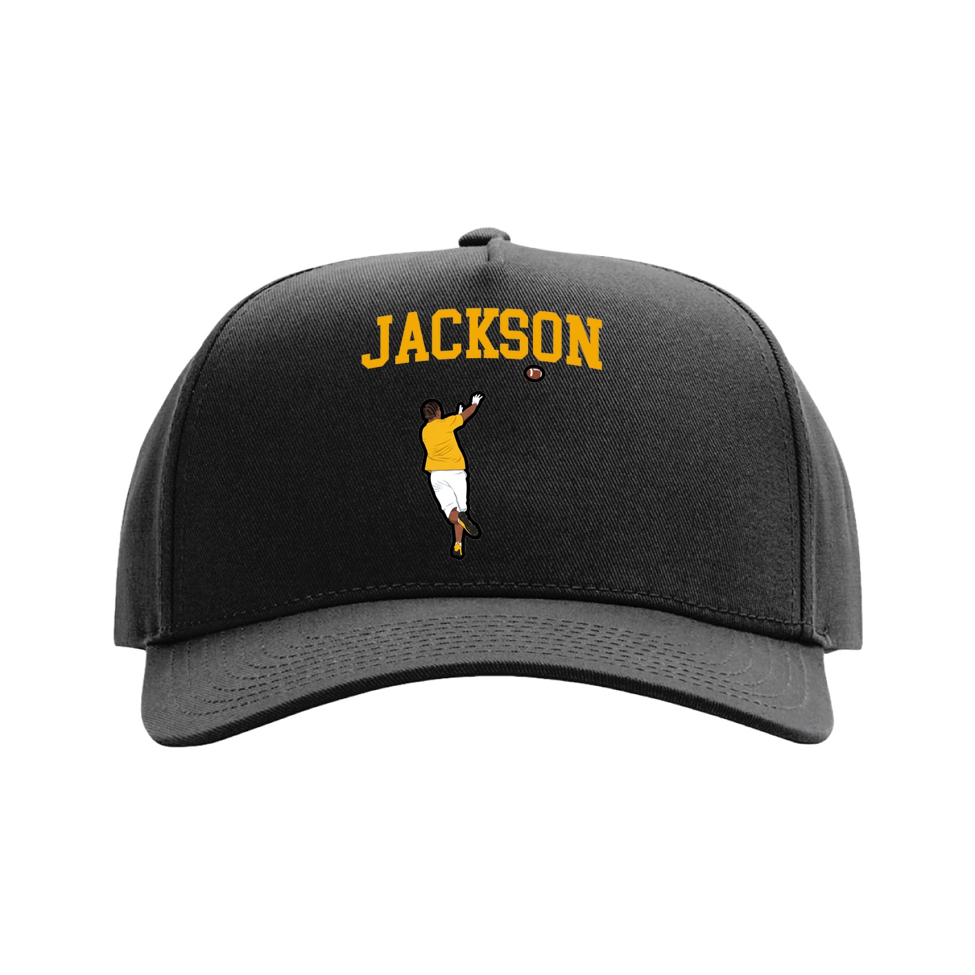 Full Fabric Five-Panel Champ Cap — Shirsey in Black