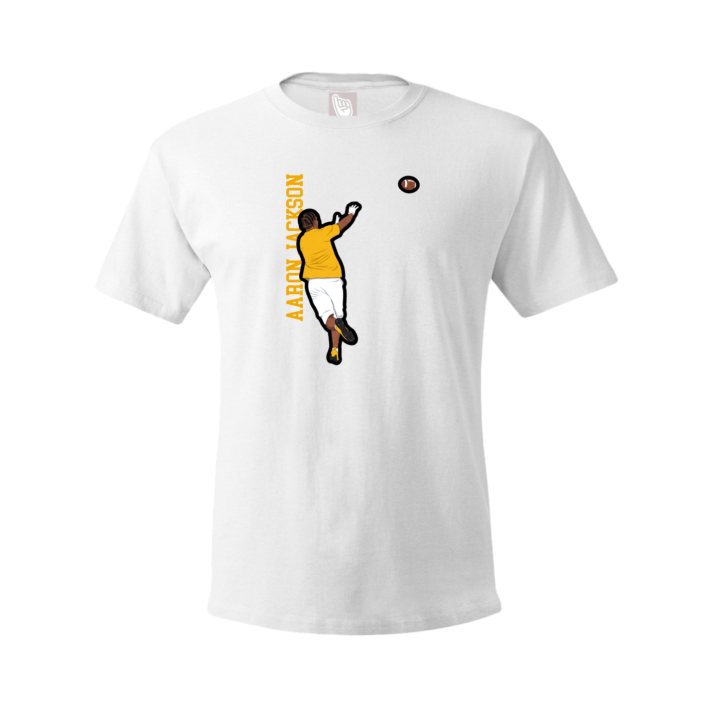 Youth Tee — Name Vertical in White