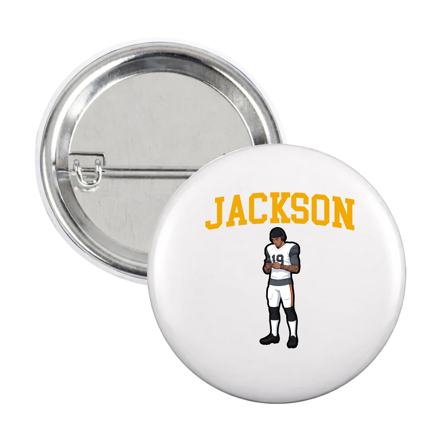 Game Day Button — Shirsey in White
