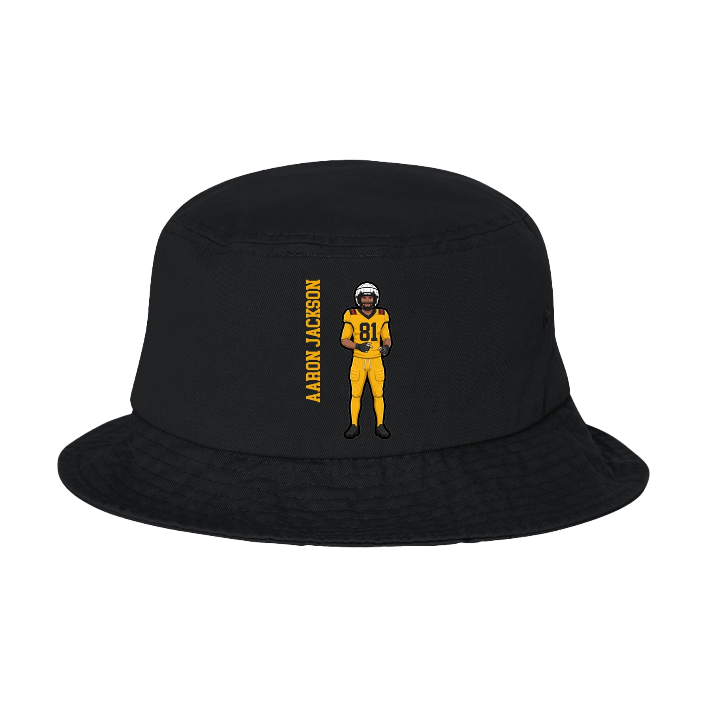 Bucket Cap — Name Vertical in Black