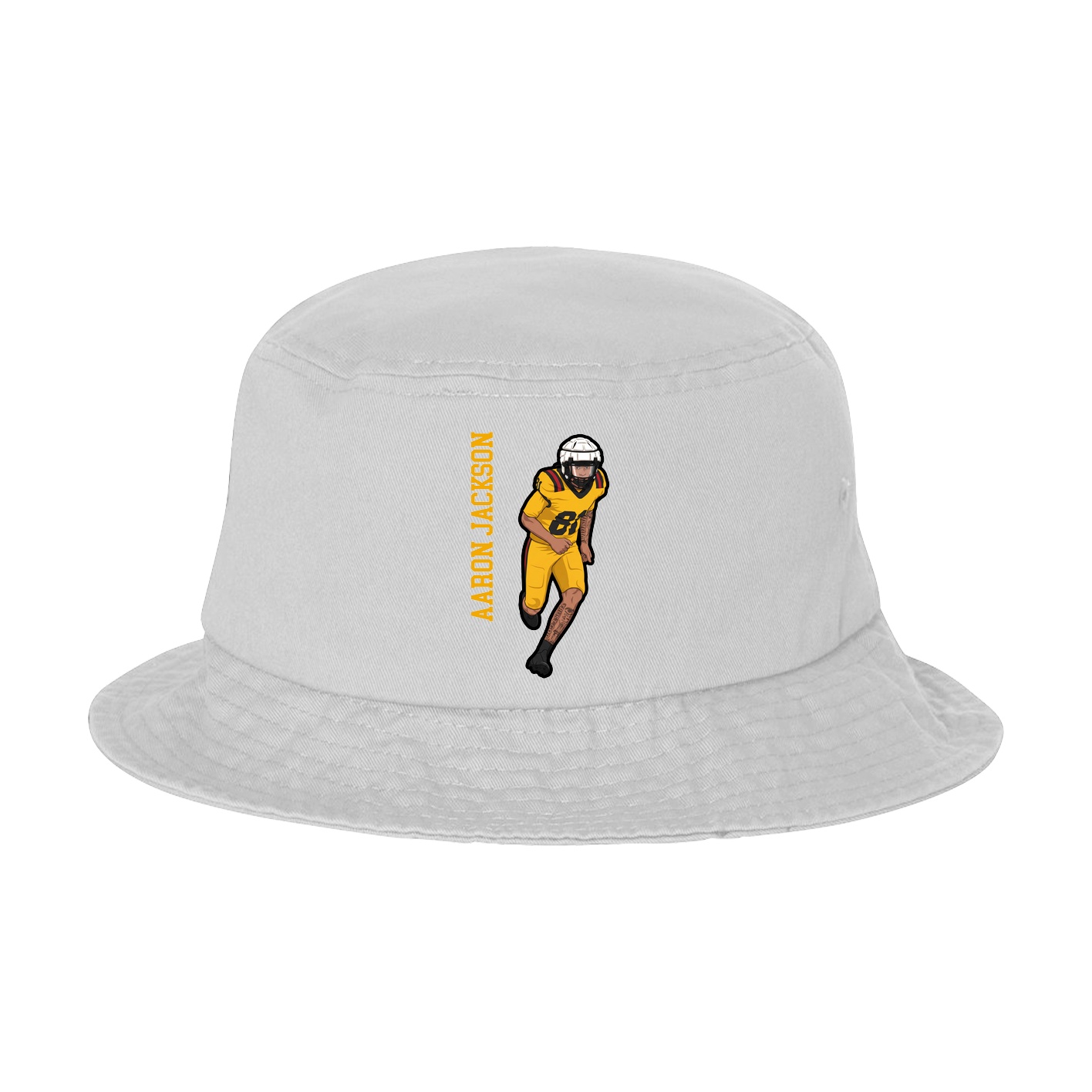Bucket Cap — Name Vertical in White